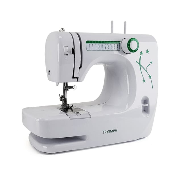 Triomph Etf1527 Nähmaschinen Domestic Weiß / Grün 33,5 X 14,5 X 24 Cm