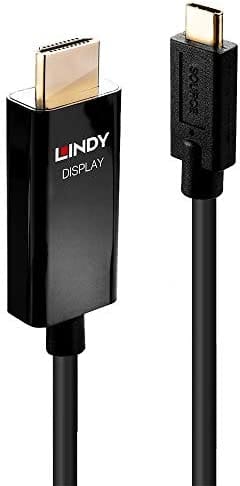 Unbekannt - Lindy 43293 Adapter De Cable De Video 3 M Usb Typ C Hdmi Typ A (standard) Schwarz