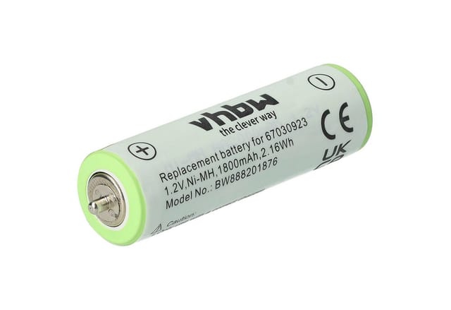 Vhbw - 2x Akku Kompatibel Mit Braun 81645079, 81645083, 81645086, 81645088, 81645089 Rasierer Haarschneider (1800mah, 1,2v, Nimh)