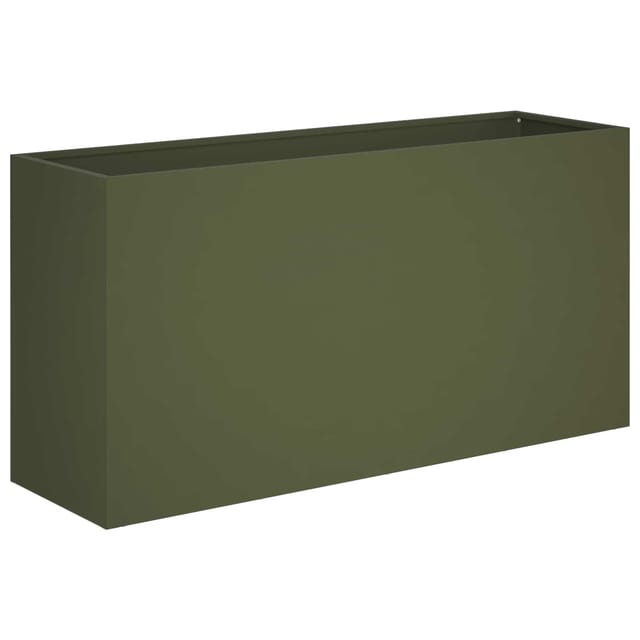 Garten-pflanzgefäß Olivgrün 100 X 30 X 50 Cm Vidaxl