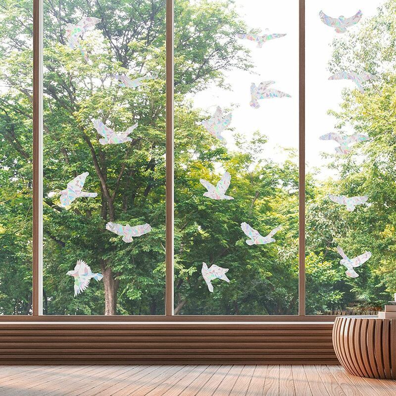 20 Antikollisions-warnaufkleber Für Fenster Und Glastüren, Vogelschutz