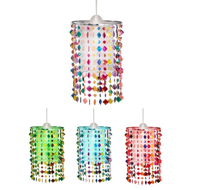Kinder Decken Hänge Lampe App Sprachsteuerung Steuerbar Per Handy Im Set Inkl. Rgb Led Leuchtmittel