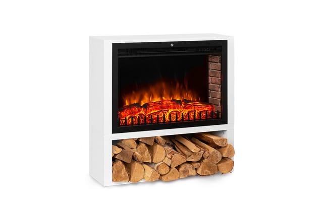 Klarstein - Mauna Loa Elektrokamin 2000 W Led-flammen Fernbedienung Holzregal