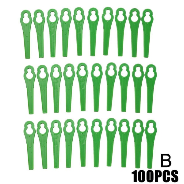 100 Stück Ersatz-trimmer Einhell Kunststoff Garten Rasenmäher Kantentrimmer Gras Einhell Gartengeräte Grün[qb]