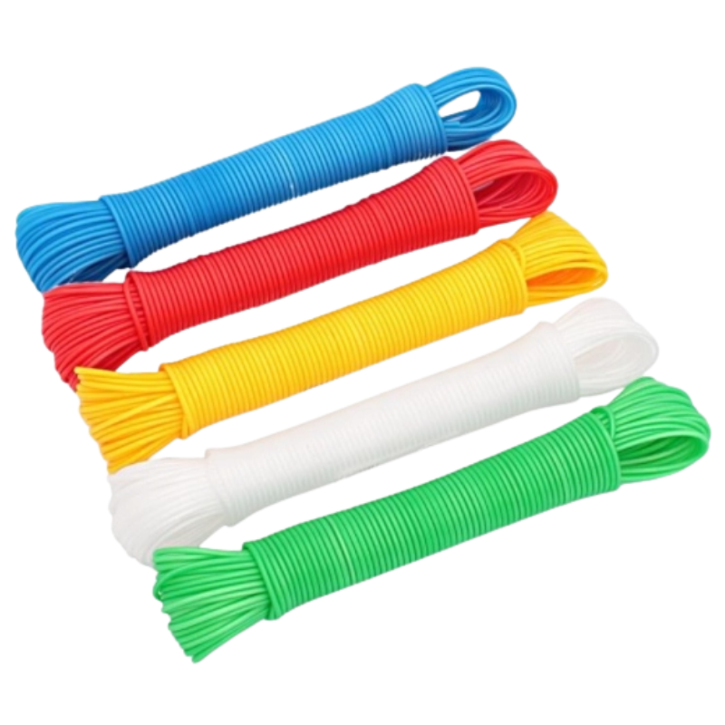 Geflochtene, Gedrehte Wäscheleine, Verschiedene Farben, 10 M, 1 Stück