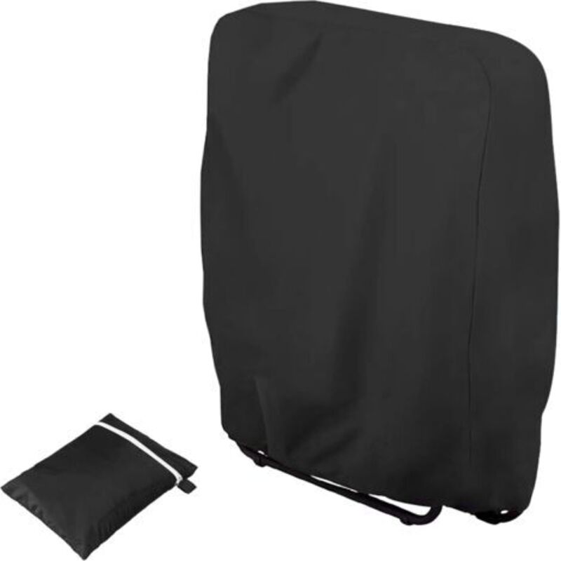 Faltbare Sonnenliegenabdeckung, Wasserdichte Garten-sonnenliegenabdeckung, Gartenliegestuhlabdeckung, Breite 71 × Höhe 110 Cm (schwarz)