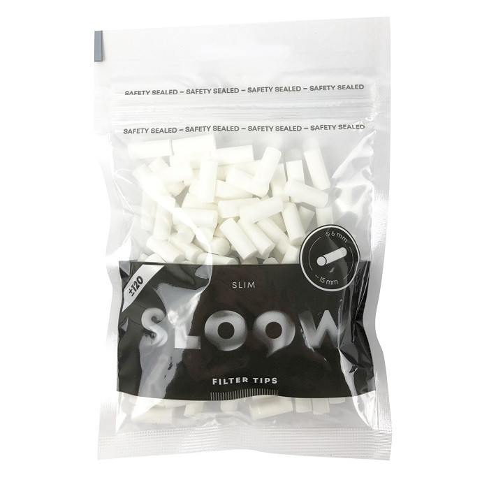 Slowow Black Slim Filter, 120 Stück