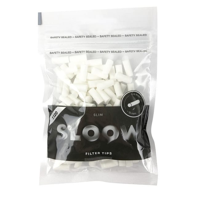 Slowow Black Slim Filter, 120 Stück