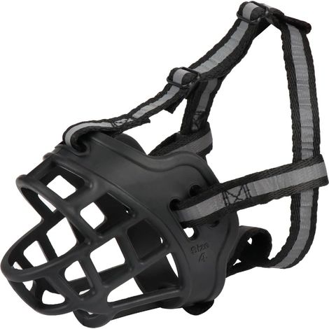 Hundemaulkorb, Weicher Silikon-hundemaulkorb Mit Atmungsaktivem Netz-kopfband Und Strapazierfähigem Nylon Für Kleine, Mittlere Und Große Hunde ((nummer 4)…)