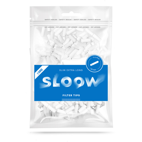 Slow Blue X-long Filter, 100 Stück