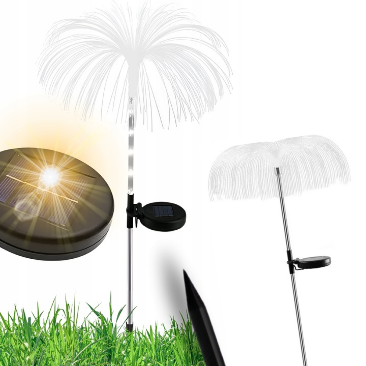 Tg71397 Solarlampe 2er-set Garten-led-quallen-punchlampe