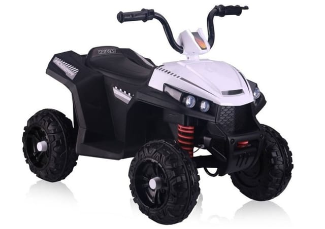 S601 Batteriebetriebenes Quad Für Kinder Mit Led-beleuchtung, Weiß