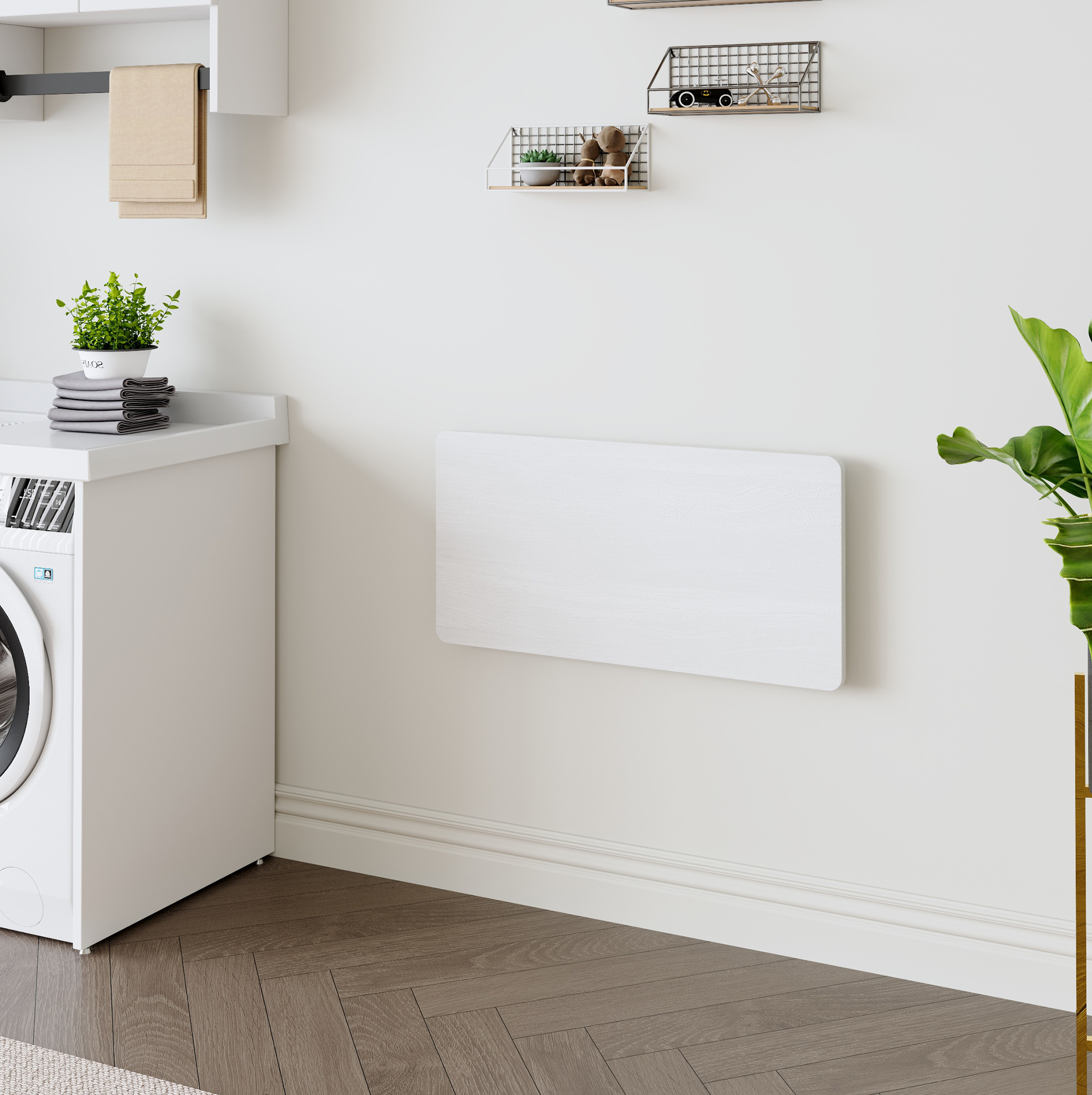 Wandklapptisch Klappbar Aus Mdf Weiß Für Kleine Räume Okmyhome