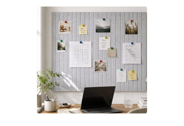 Relaxdays Filzpinnwand 9er Set, Selbstklebende Rechtecke, Büro & Zuhause, Filz, 30x40 Cm, Filzwand Mit Pins, Hellbraun