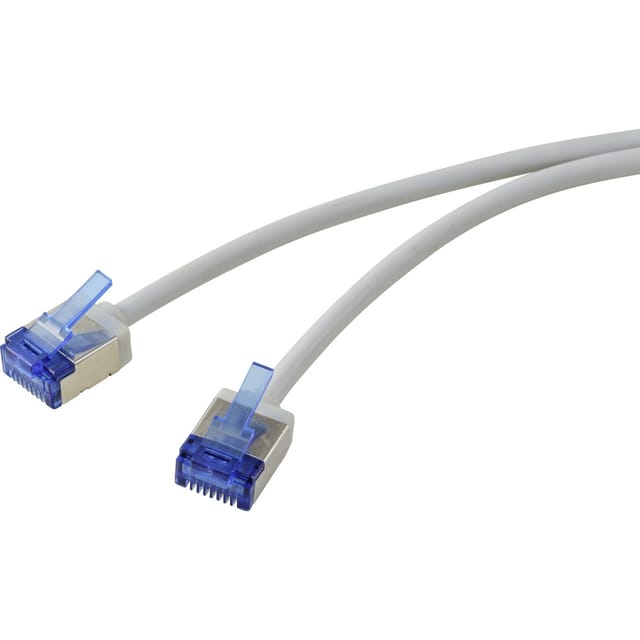 Renkforce Rf-7176960 Rj45 Netzwerk Patchkabel Cat 6a U/ftp 0.25 M Grau Extrem Dünn 1 St.