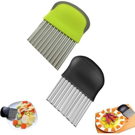 Wellenmesser, Wellenmesser Aus Edelstahl, Kartoffelschneider, Multifunktionales Küchenschneidewerkzeug Für