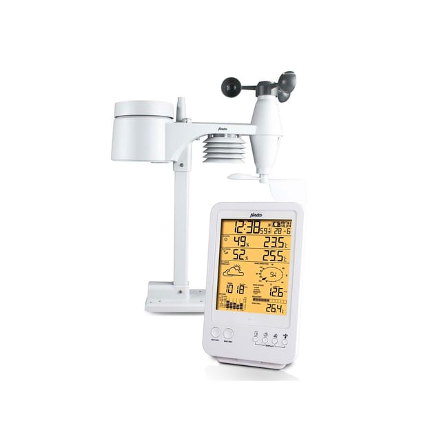 Professional Weather Station With Wireless Sensor White