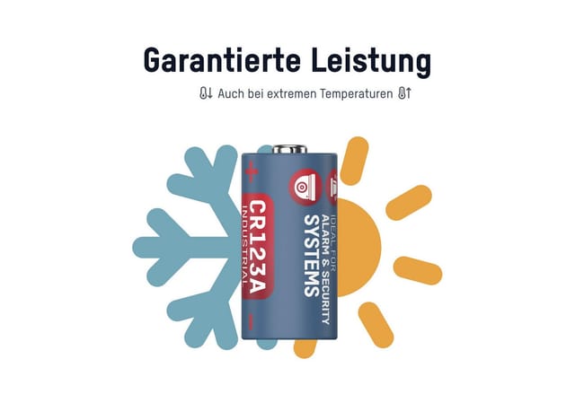 Ansmann Lithium Batterie Cr123a, Lange Haltbarkeit Sicherheitssysteme, 3v