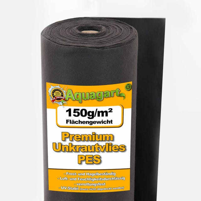 25m² Unkrautvlies Gartenvlies Mulchvlies Bodengewebe 150g 0,5m Breit Pes