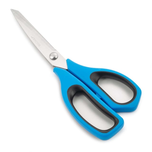 Küchenschere Arcos 185723 Edelstahl Und Mango Polypropylen + 240 Mm Blaues Elastomer In Blisterverpackung
