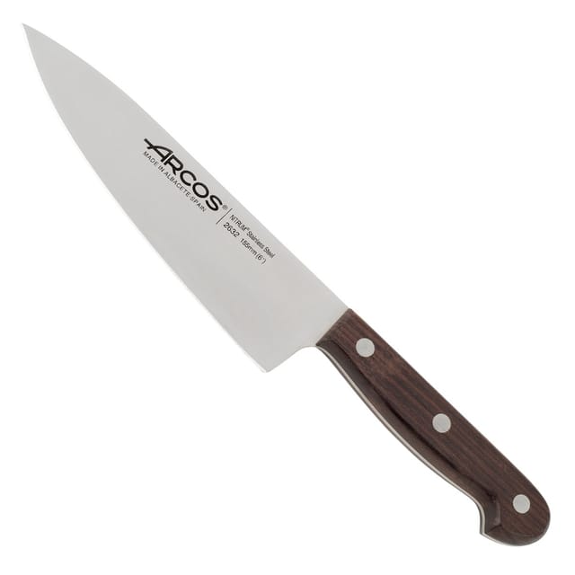 Messer Kochmesser Arcos Rosenholz 263200 Edelstahl Nitrum Und Mango Rosenholz Mit 15,5 Cm Klinge Und Klingenabdeckung
