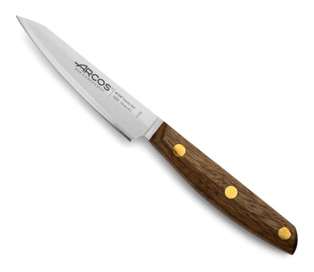 Messer Mondador Arcos Serie Nordika 165000 Aus Rostfreiem Stahl Nitrum Und Griff Aus Holz Natur Mit Klinge Von 100mm