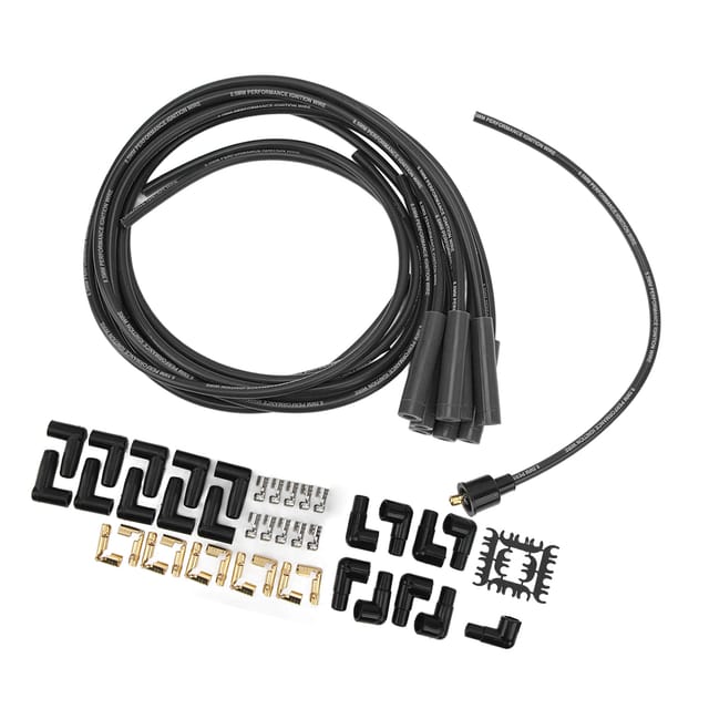 8,5 Mm 180° Zündkabelsatz Mit Staubdichten Kappen, Ersatz Für Chevy 8-zylinder-modelle, Schwarz