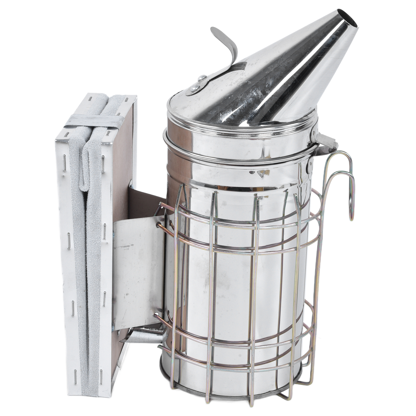 8-teiliges Imkerwerkzeug-set: Smoker, Bienenbürste Mit Wildschweinborsten, Stockmeißel, Rahmenheber, Edelstahl-smoker, Königinnenkäfig, Markierstift, Messer Mit Roter Spitze