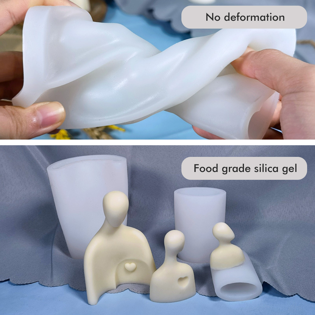 Silikonform Für Duftkerzenporträts, Diy-paar-, Familien-, Harz-, Gips-, Bastelform