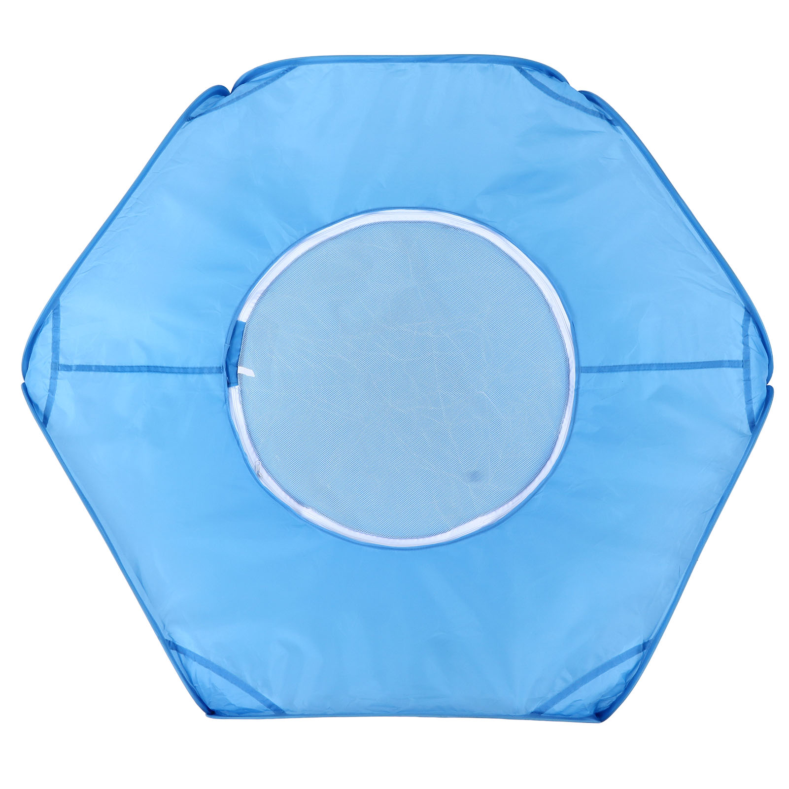 Tragbares, Belüftetes, Transparentes Haustiergehege, Faltbarer Laufstall Für Kleintiere, Indoor-/outdoor-spielzelt Für Haustiere (himmelblau Mit Deckel - Stofftasche)