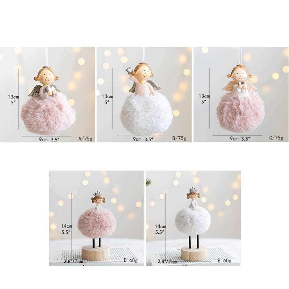 Weihnachtsdekoration, Plüschengel-anhänger Für Mädchen (in Schachtel, 1 Stück), Modell D