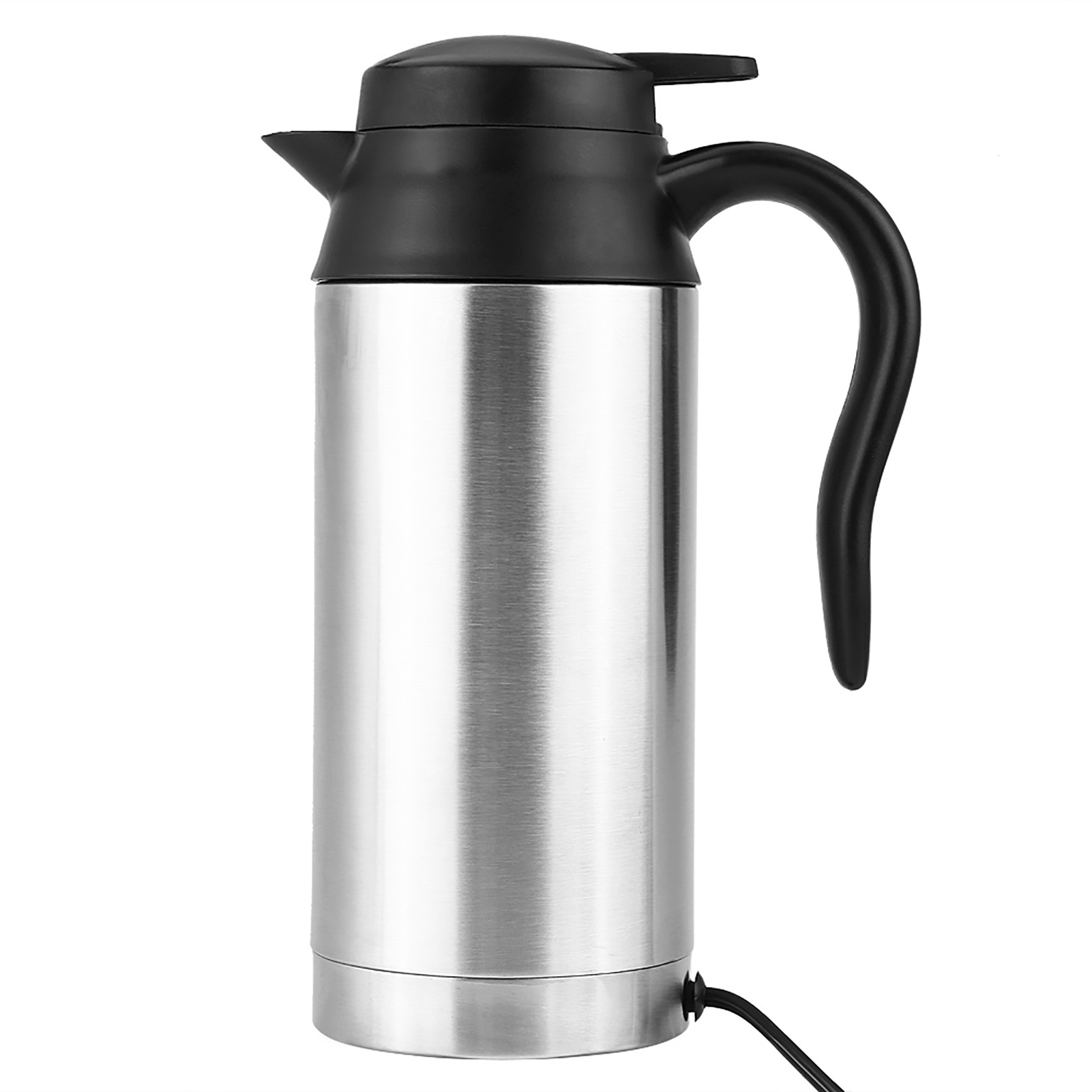 750 Ml 12 V Edelstahl-thermoskanne Fürs Auto, Reise-thermoskanne Mit Zigarettenanzünderstecker