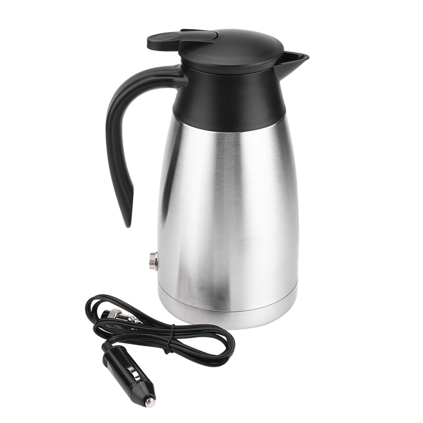 Elektrischer Wasserkocher Aus Edelstahl, 12 V/24 V, 1000 Ml, Für Auto, Beheizbare Reisethermoskanne, Isolierte Wasserflasche