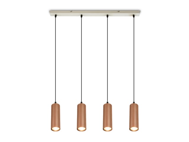 Briloner Led Pendelleuchte Höhenverstellbar 76x120 Cm Gu10 Fassung Max. 9w 4-flammig Coffee-warm Grey - Hängelampe Esszimmer Esstisch Wohnzimmer