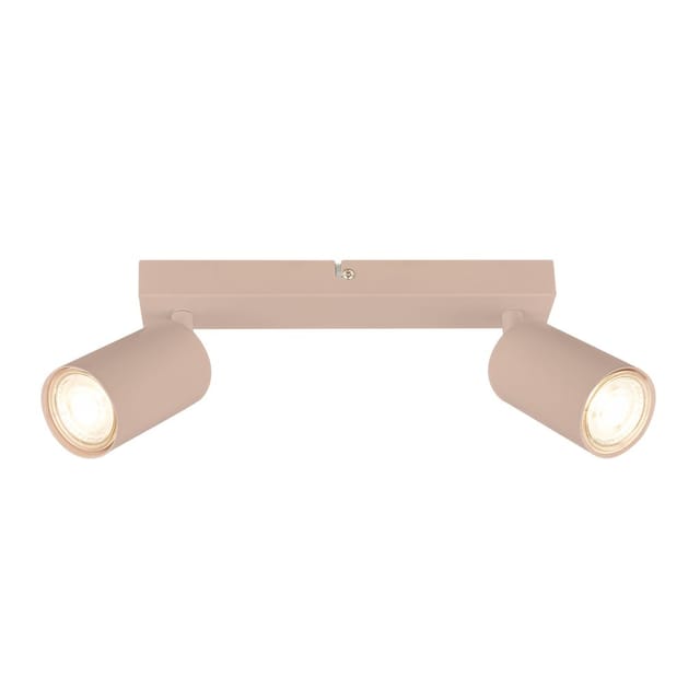 Briloner Deckenlampe Schwenkbar 25,5x8,5 Cm Gu10 Fassung Max. 9w 2-flammig Beige - Deckenstrahler Wohnzimmer Flur Küche Büro