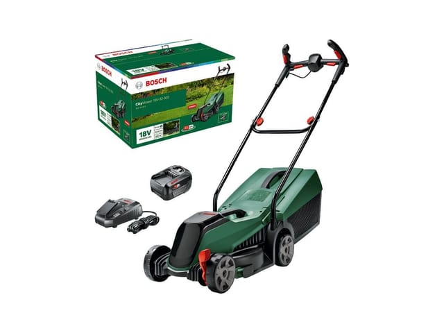 Bosch Akku-rasenmäher Citymower 18v-32-300 Solo, Ohne Akku/ladegerät, Im Karton, Ausführung: 06008b9a09, Akku/extra Messer