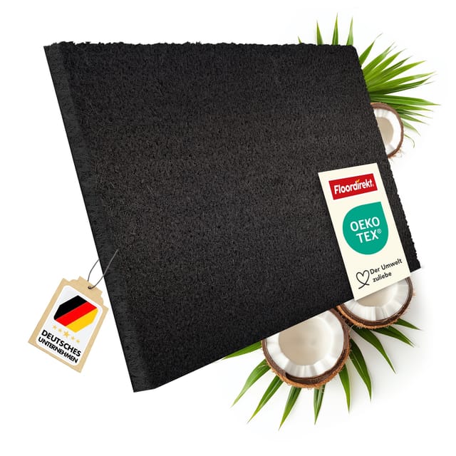 Casa Pura - Fußmatte Kokos Schwarz 24 Mm 100 X 300 Cm