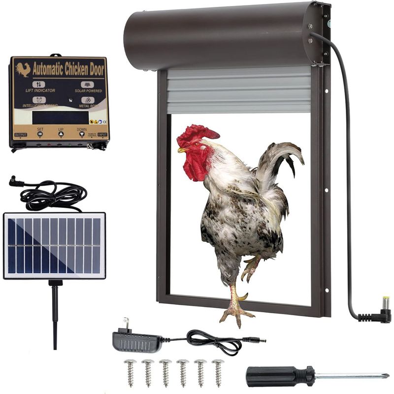 Zoternen – Automatische Solar-hühnerstalltür – Erhöhte Sicherheit – Einstellbarer Timer – Einklemm- Und Raubtierschutz – Einfache Installation
