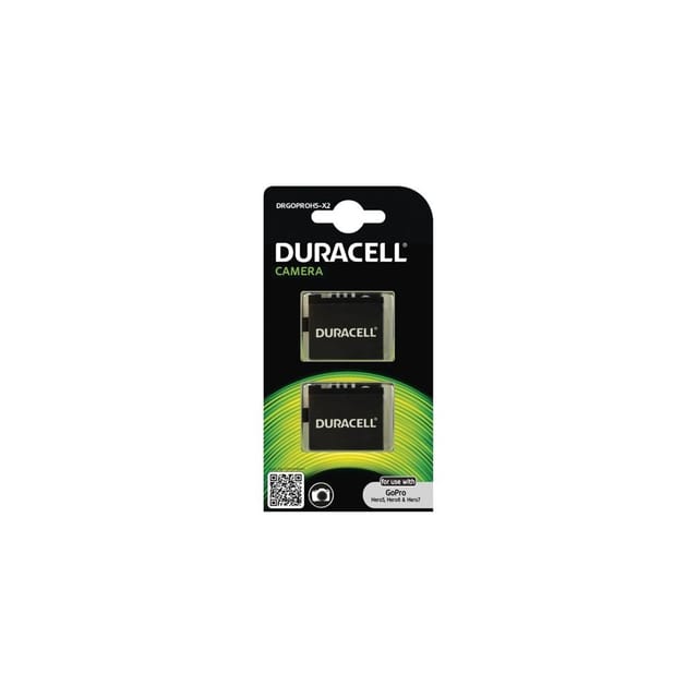 Duracell - 1x2 Li-ion Akku 1250mah Für Gopro Hero 5/hero 6/hero 7