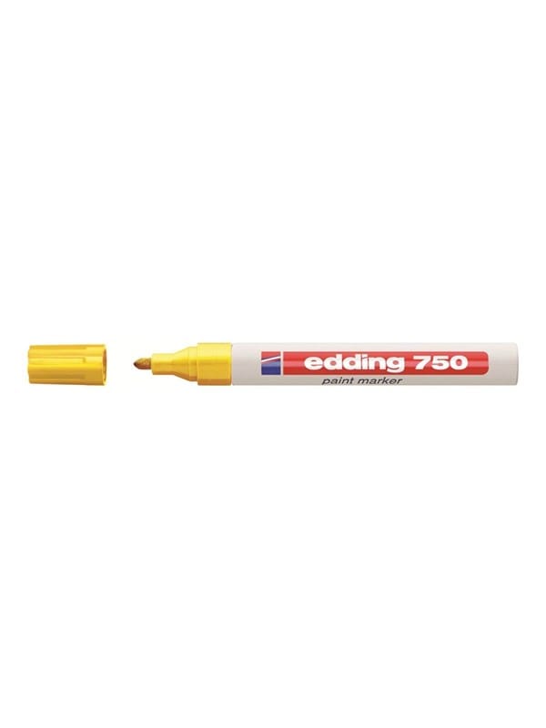 Rotulador Edding Punta Fibra 750 Amarillo Punta Redonda 2-4 Mm (pack De 10 Uds.)