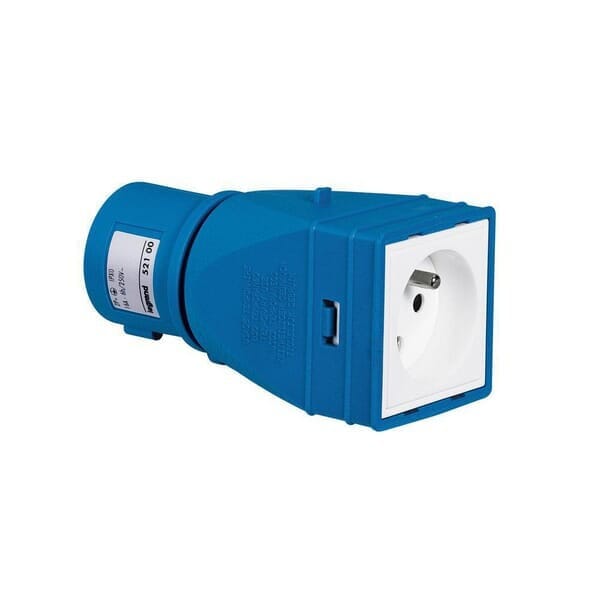 Legrand 052100 – Adaptateur Industriel/domestique – 2p+t 16a – Livré Monté