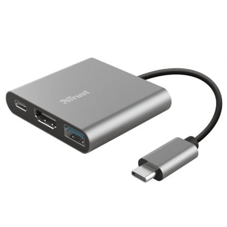Trust Dalyx Usb 3.2 Gen 1 (3.1 Gen 1) Type-c Aluminium, Schwarz