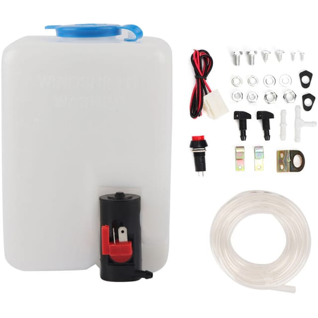 Universelles Scheibenwaschset, Reinigungspumpe, 12v 1,5l Wischwasserbehälter
