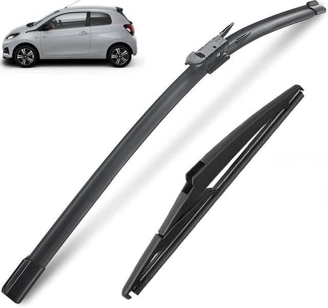 2-teiliges Set Scheibenwischerblätter Für Vorne Und Hinten, Passend Für Citroën C1 Mk2, Peugeot 108 Und Toyota Aygo (2019–2014).