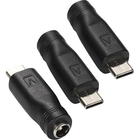 Stück Usb-c-auf-dc-netzteiladapter, Typ-c-stecker Auf Dc-buchse 5,5 X 2,1 Mm, Zylindrischer Klinkenstecker Zum Laden Von Geräten