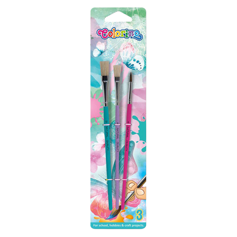 Colorino Dreams Schulpinsel, 3-teiliges Set