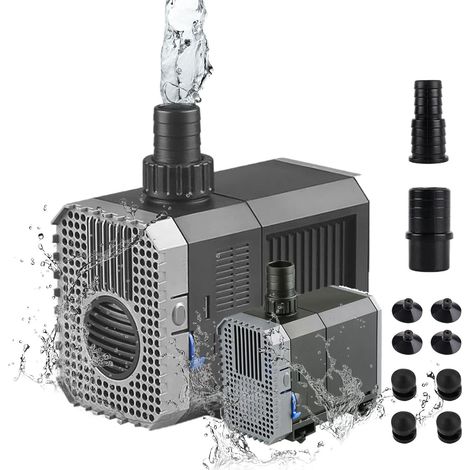 Tauchpumpe, Wasserpumpe, Speisepumpe, Mini-aquariumpumpe 500 L/h, 7 Watt, Teichpumpe, Springbrunnenfilterpumpe Für Teich, Aquarium, Springbrunnen, Fischreservoir