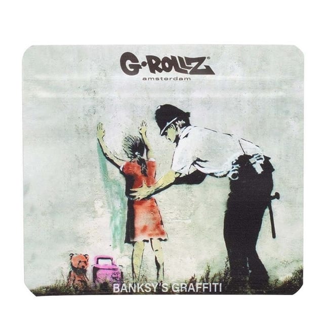 Banksys „girl Being Frisked“ 90x80mm Ziploc-beutel