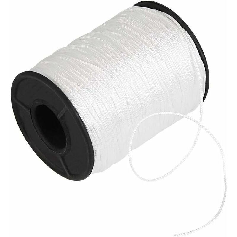150 Meter Geflochtene Jalousieschnur, 1 Mm Durchmesser, Weiße Polyethylenschnur Für Jalousien, Aluminium-lamellenjalousien, Gartenpflanzen Und Bastelarbeiten
