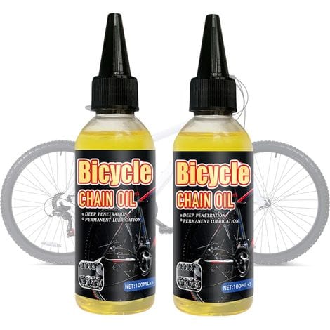 2er-pack Rennrad-kettenöl, Biologisch Abbaubares Fahrradschmiermittel, 100 Ml - Für Alle Fahrradtypen